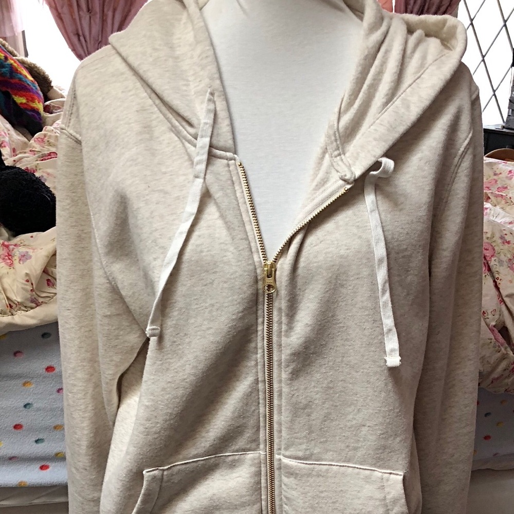 Worn once ! Old Navy XL tan hoodie !
